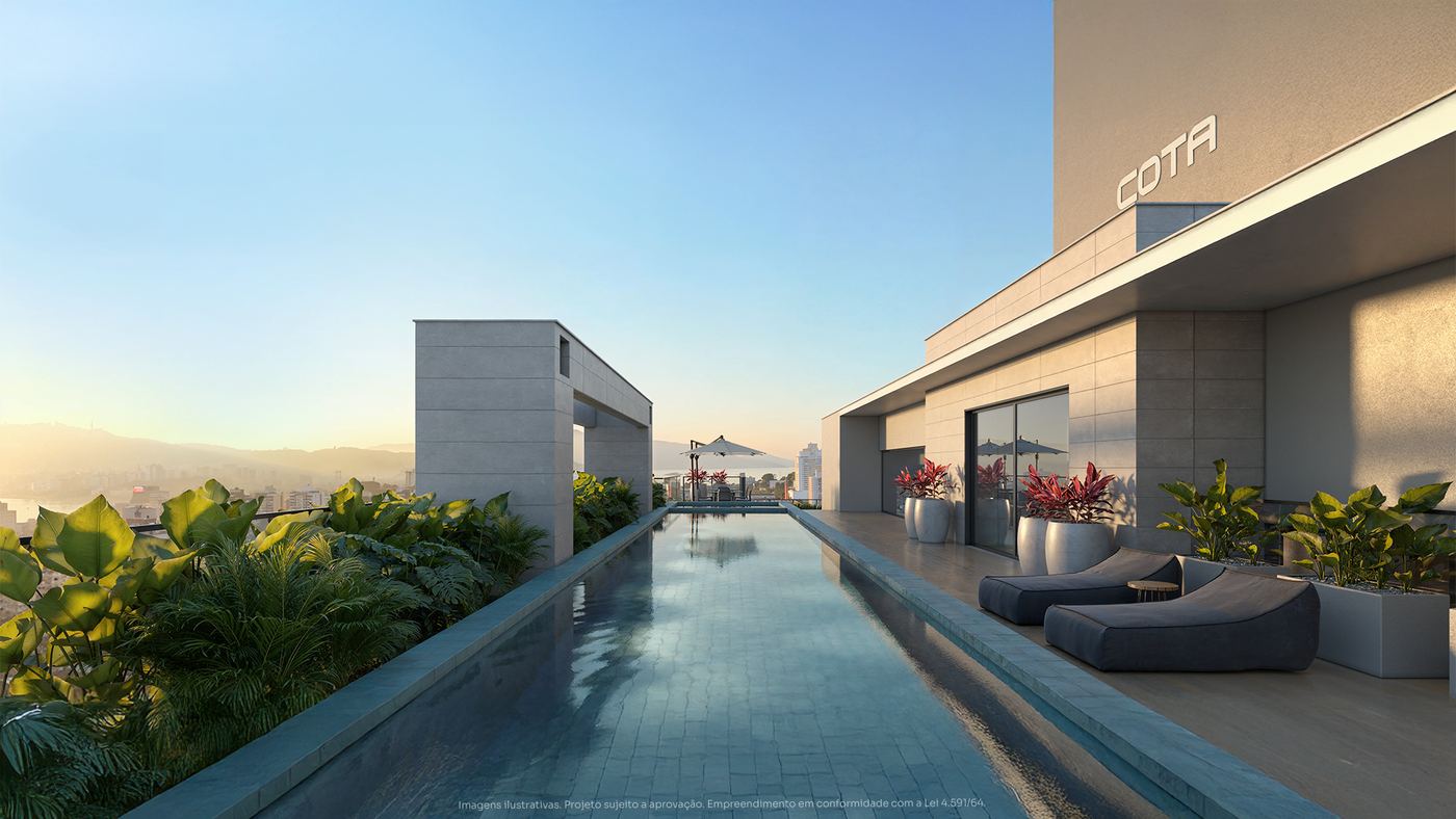 Piscina no rooftop